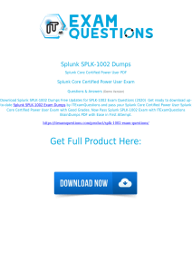 Splunk Latest SPLK-1002 Exam Pdf, Exam SPLK-1002 Cost | SPLK-1002 Dumps Guide