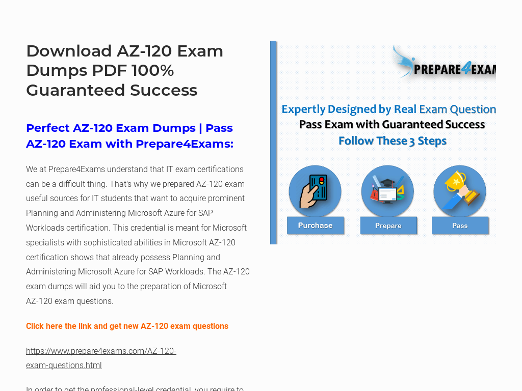 Microsoft AZ-120 New Dumps Ebook, Exam Dumps AZ-120 Provider