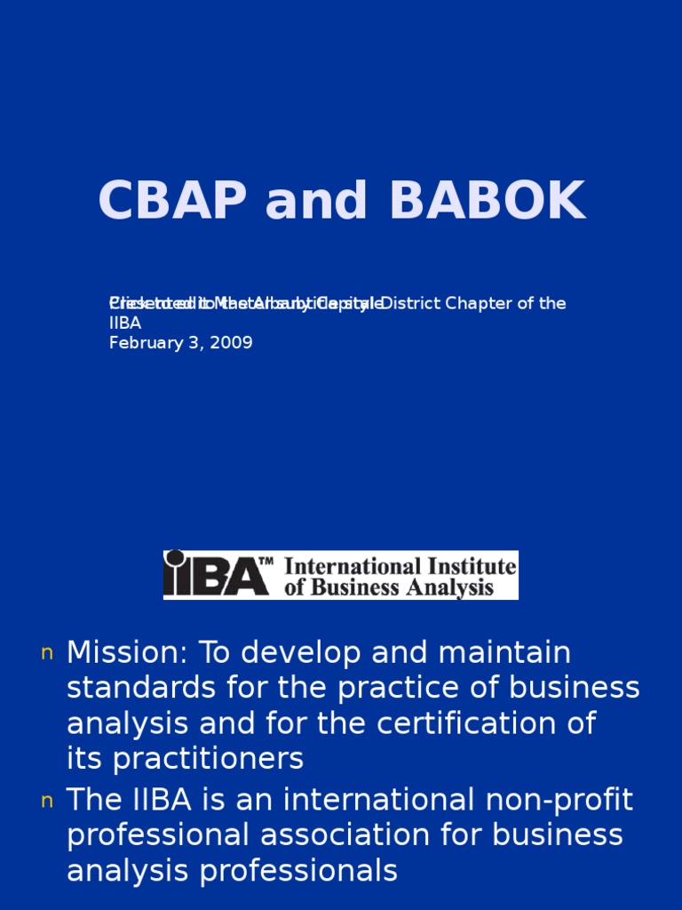 IIBA Exam CBAP Question & CBAP Valid Study Materials