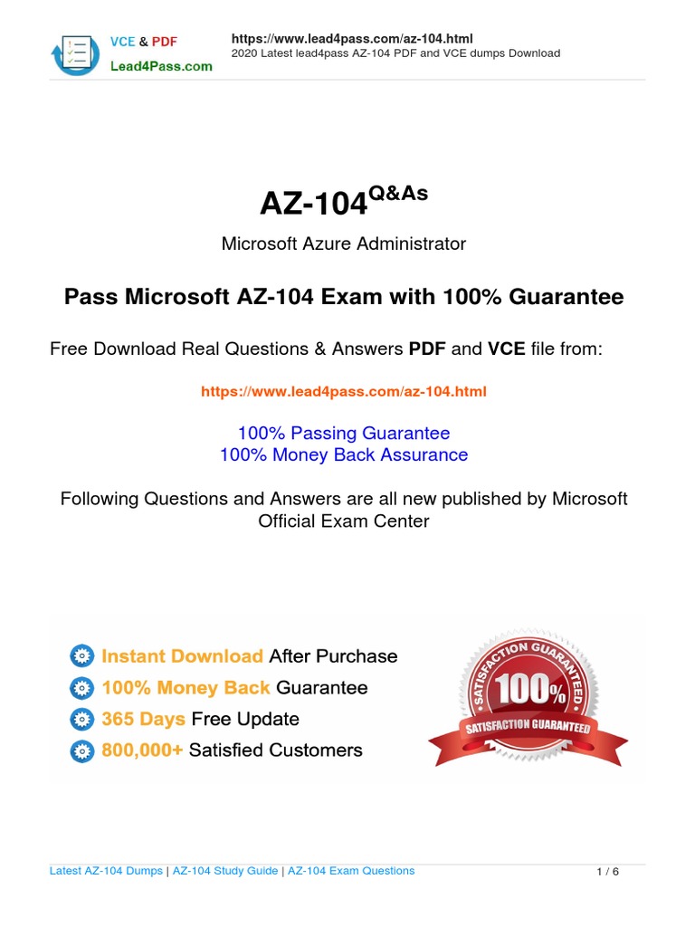 Best AZ-104 Practice, Valid Exam AZ-104 Preparation | AZ-104 Exam Reference