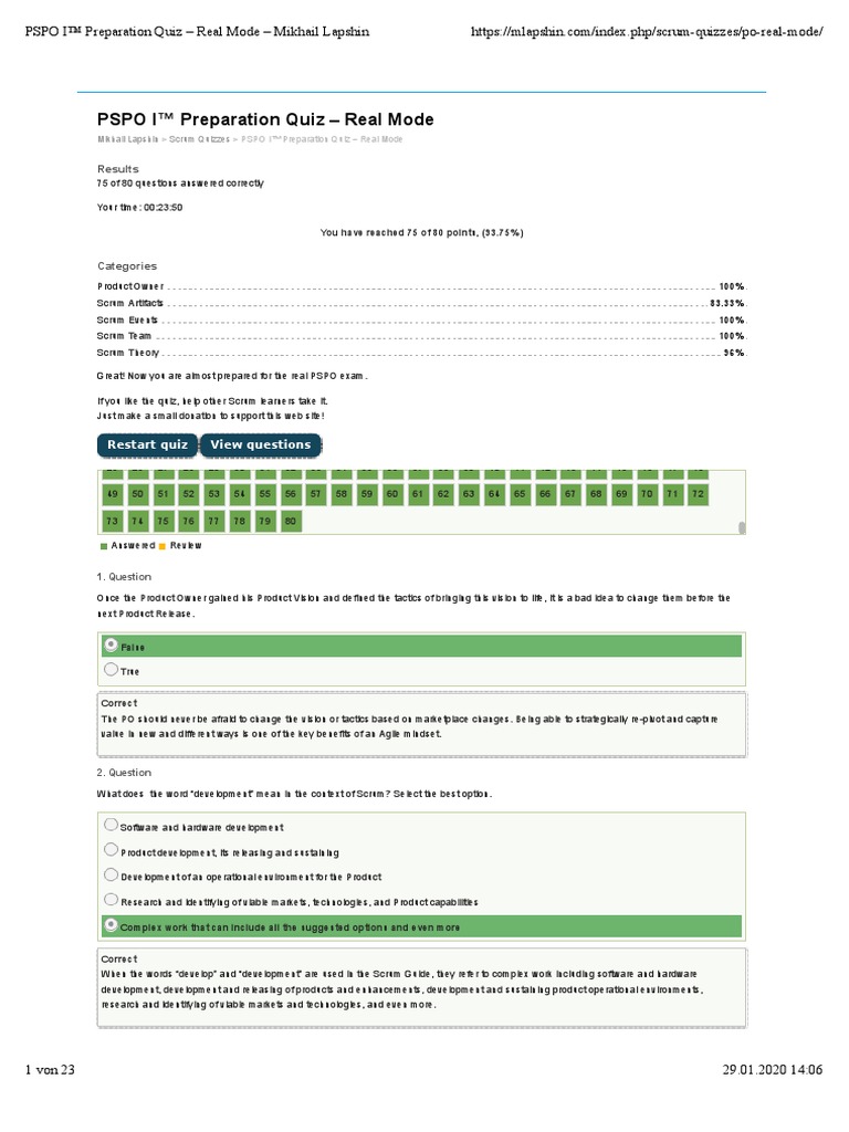 Online PSPO-I Test, PSPO-I Test Engine Version | Visual PSPO-I Cert Test