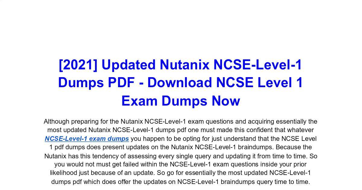 NCSE-Core Study Guides - Test NCSE-Core Cram, NCSE-Core Braindumps Pdf