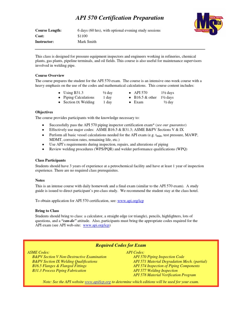 API API-570 Passing Score Feedback - API-570 Study Test