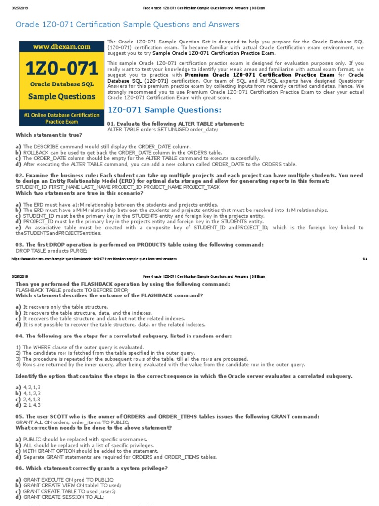 New 1z0-071 Test Discount - 1z0-071 Exam Overview, Oracle Database SQL High Passing Score