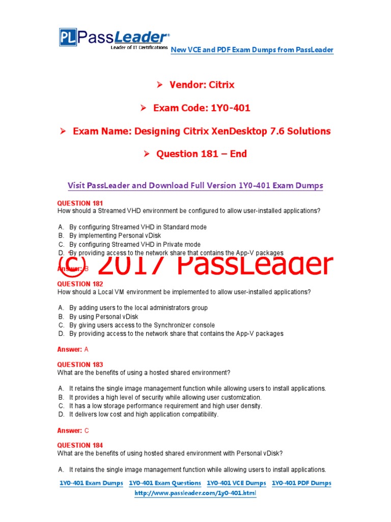 Testking 1Y0-440 Learning Materials & Test 1Y0-440 Questions Pdf