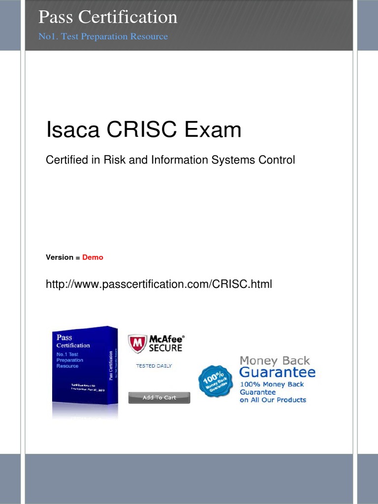 CRISC Exam Price & ISACA CRISC Pass4sure Dumps Pdf