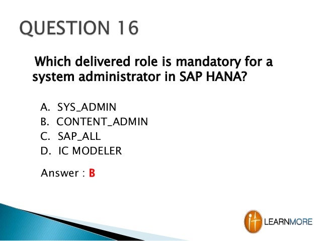 2024 Exam C-HCADM-01 Answers - C-HCADM-01 Test Result, Certified Technology Associate - SAP HANA Cloud Provisioning and Administration Free Practice Exams