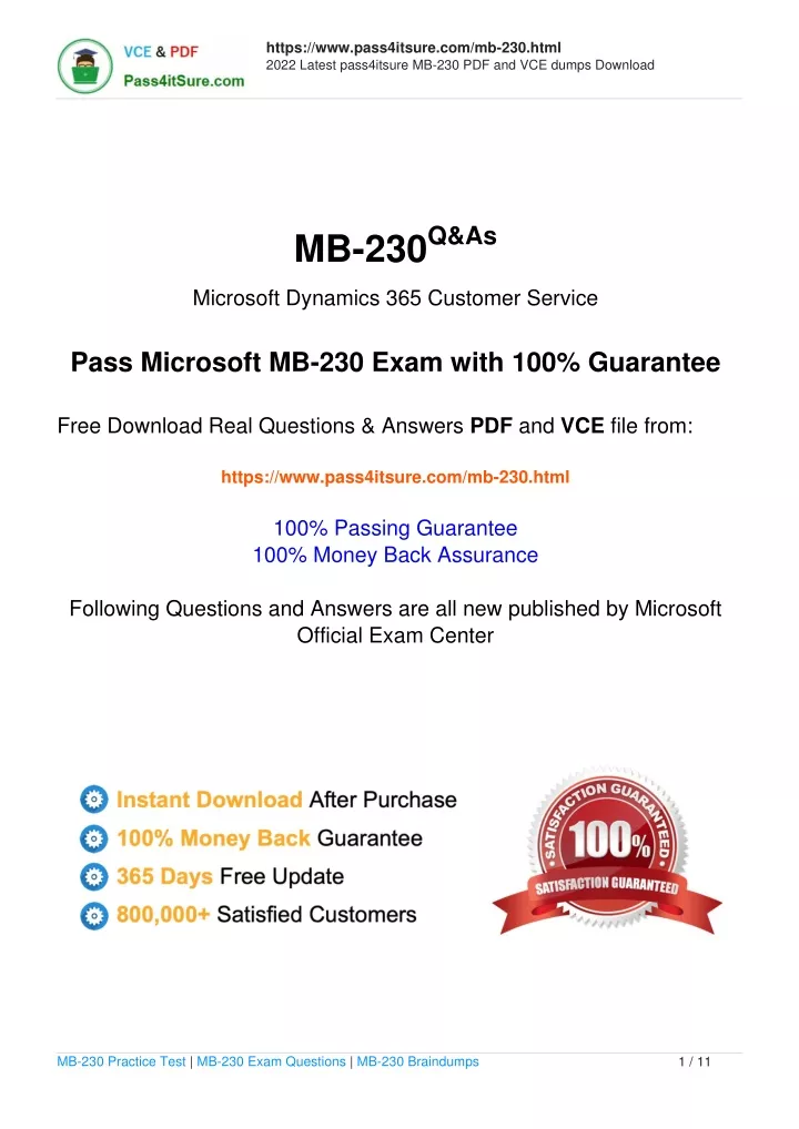 MB-230 Examcollection Dumps & MB-230 Reliable Test Answers