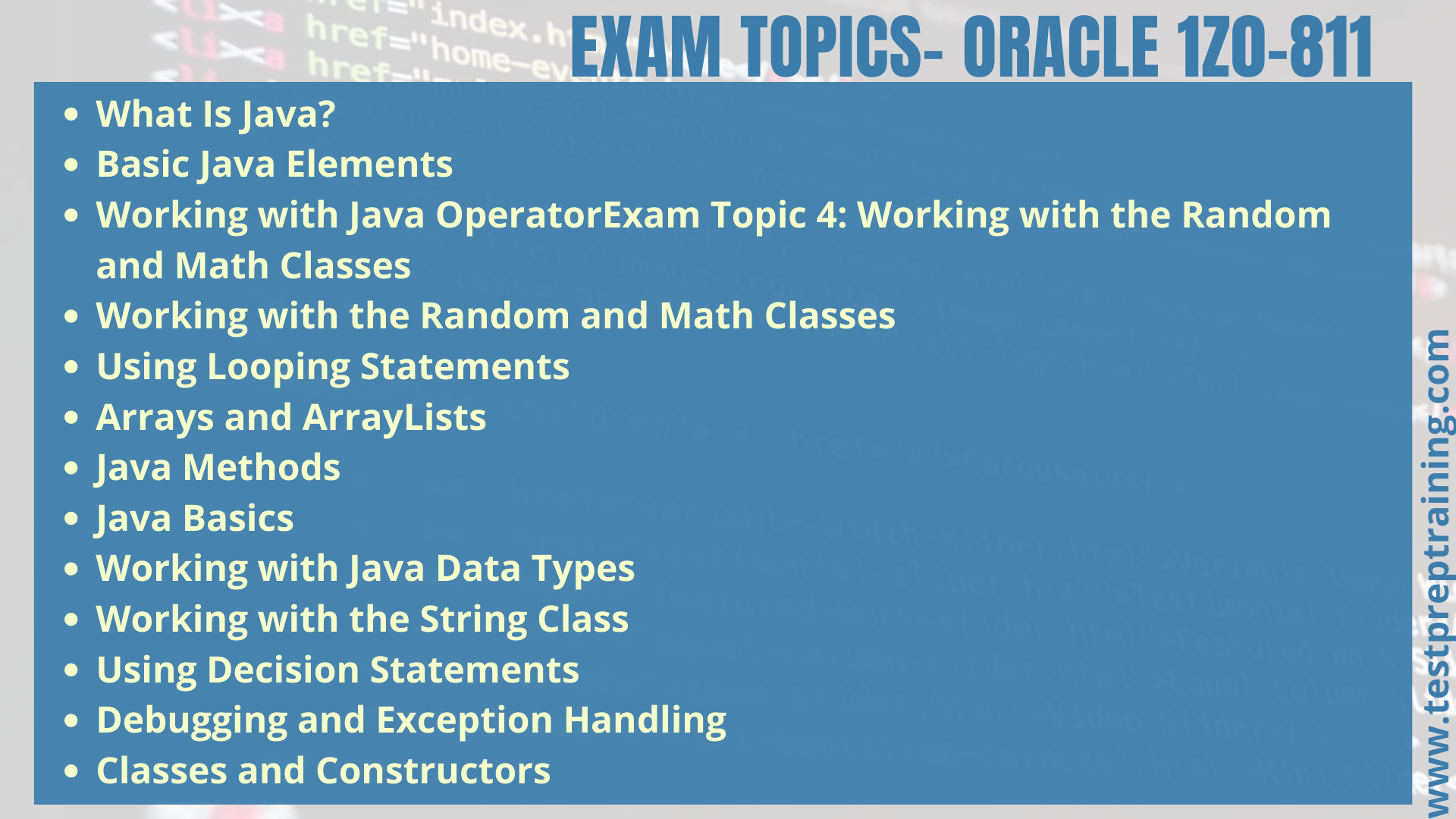 Exam Questions 1Z0-819 Vce - 1Z0-819 Exam Questions Pdf, 1Z0-819 Exam Cram