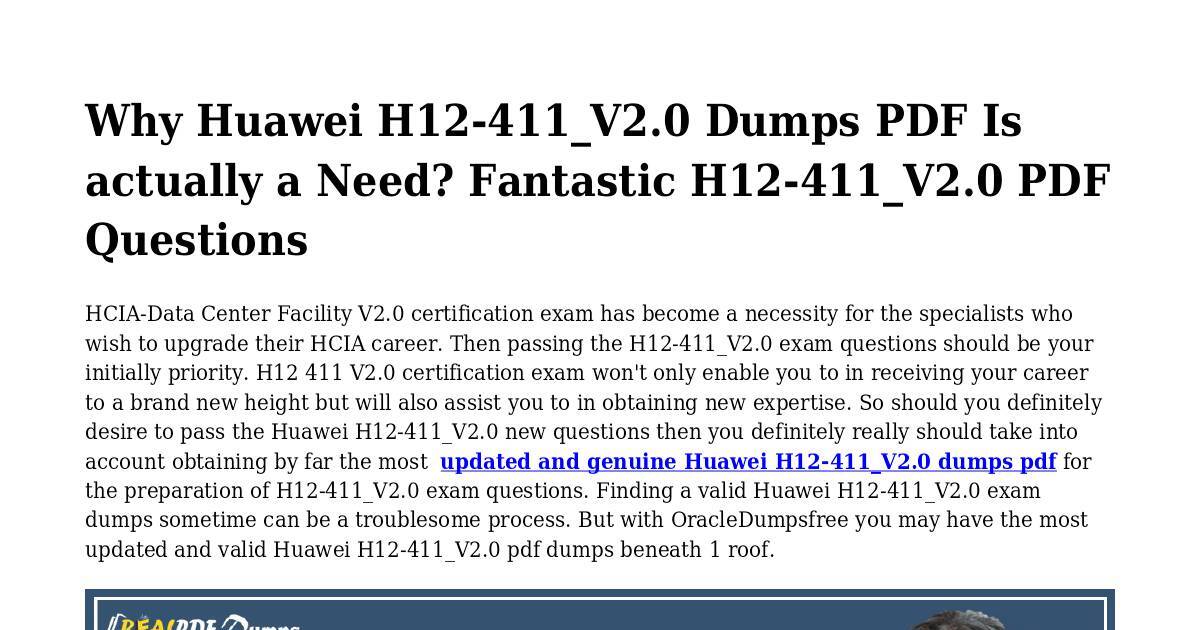 Huawei Latest H12-425_V2.0 Test Pass4sure, H12-425_V2.0 Exams Training