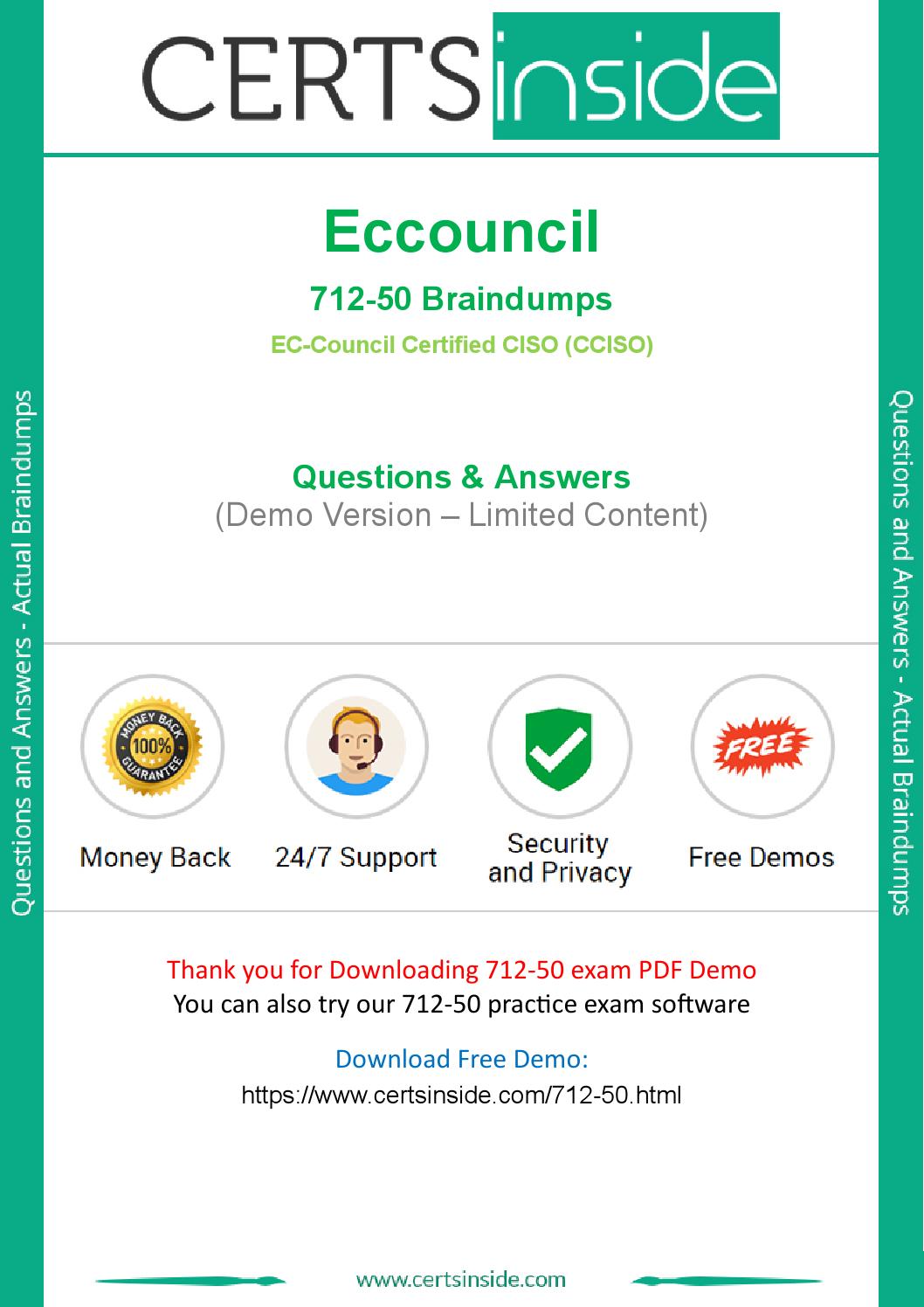 2024 New 712-50 Test Pattern, 712-50 Cert Guide | EC-Council Certified CISO (CCISO) Reliable Exam Pdf