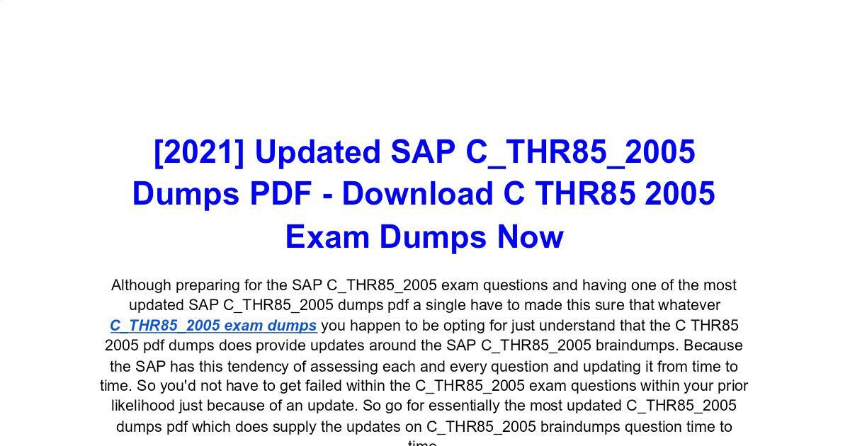 SAP Reliable C-THR85-2205 Exam Simulator, Reliable C-THR85-2205 Exam Prep