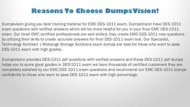 EMC Well DES-1D12 Prep, Dumps DES-1D12 Questions | DES-1D12 Latest Test Guide