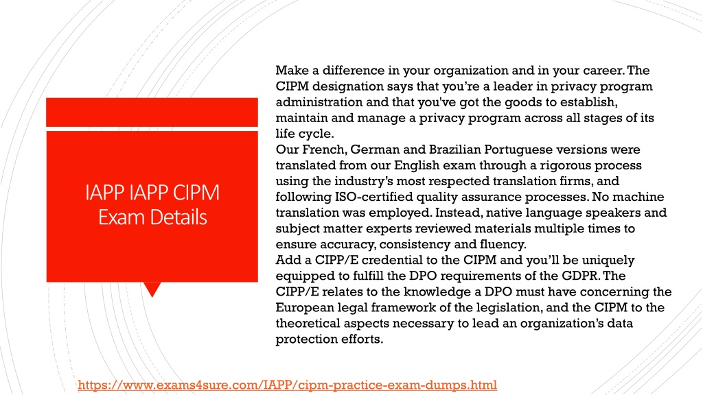 Valid CIPM Exam Bootcamp, Reliable CIPM Dumps Book | Valid CIPM Exam Sample