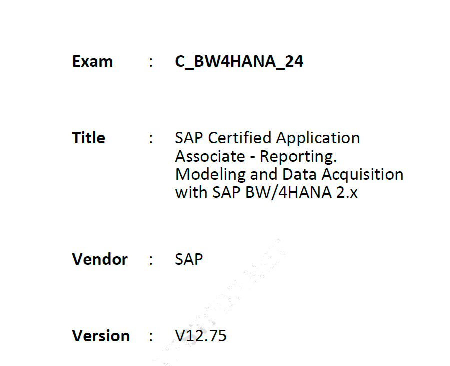 Latest Study C_BW4HANA_24 Questions | C_BW4HANA_24 Exam Collection Pdf