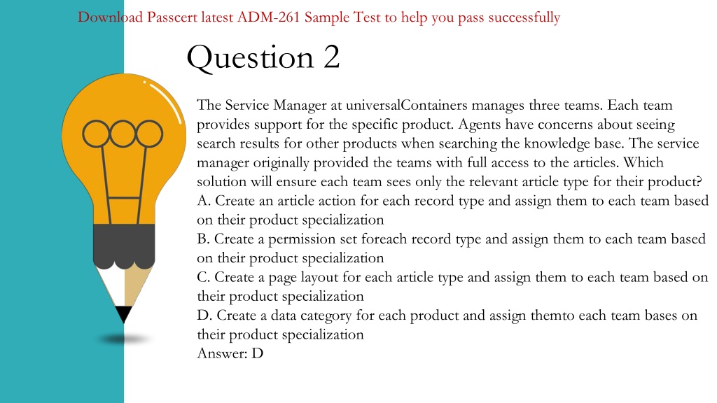 Test ADM-261 Answers - ADM-261 Clearer Explanation, Service Cloud Administration Valid Exam Simulator