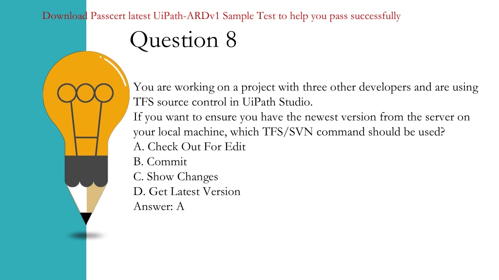 Test UiPath-ARDv1 Sample Online, UiPath UiPath-ARDv1 Visual Cert Exam