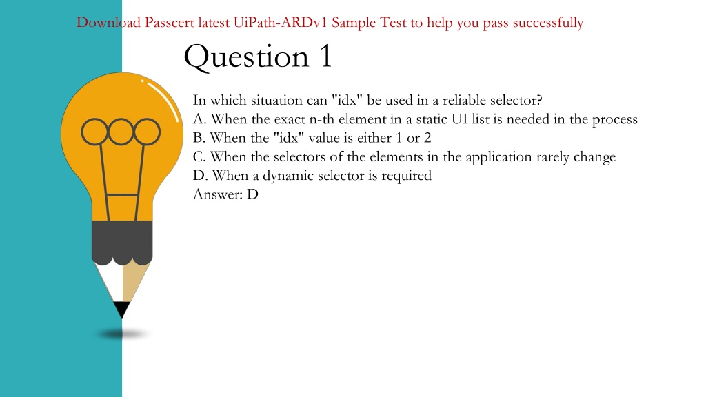 2024 Training UiPath-ARDv1 Kit | UiPath-ARDv1 Exam Questions Pdf & Latest UiPath Advanced RPA Developer v1.0 Exam (UiARD) Braindumps Questions