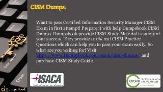 ISACA Test CISM Pdf & Valid Braindumps CISM Sheet