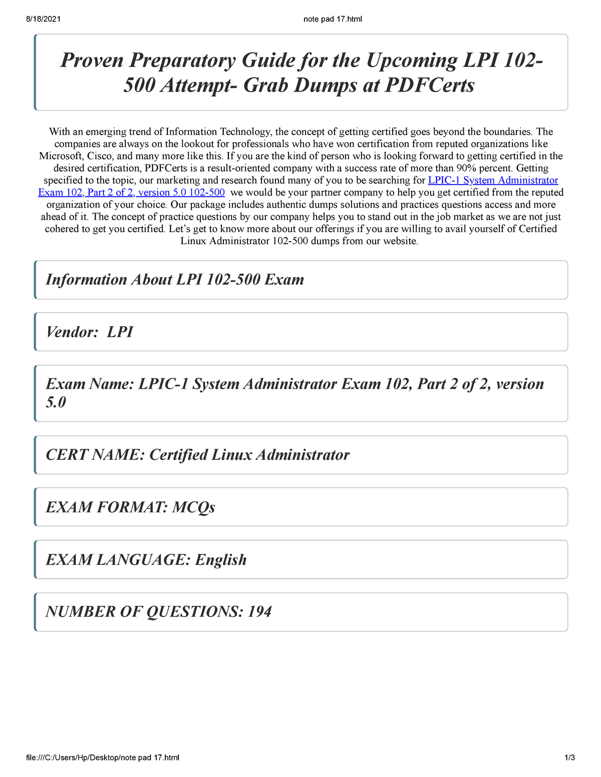 Lpi Valid 102-500 Test Practice, VCE 102-500 Exam Simulator