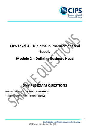 L4M2 Lead2pass & CIPS Cert L4M2 Guide - Real L4M2 Exams