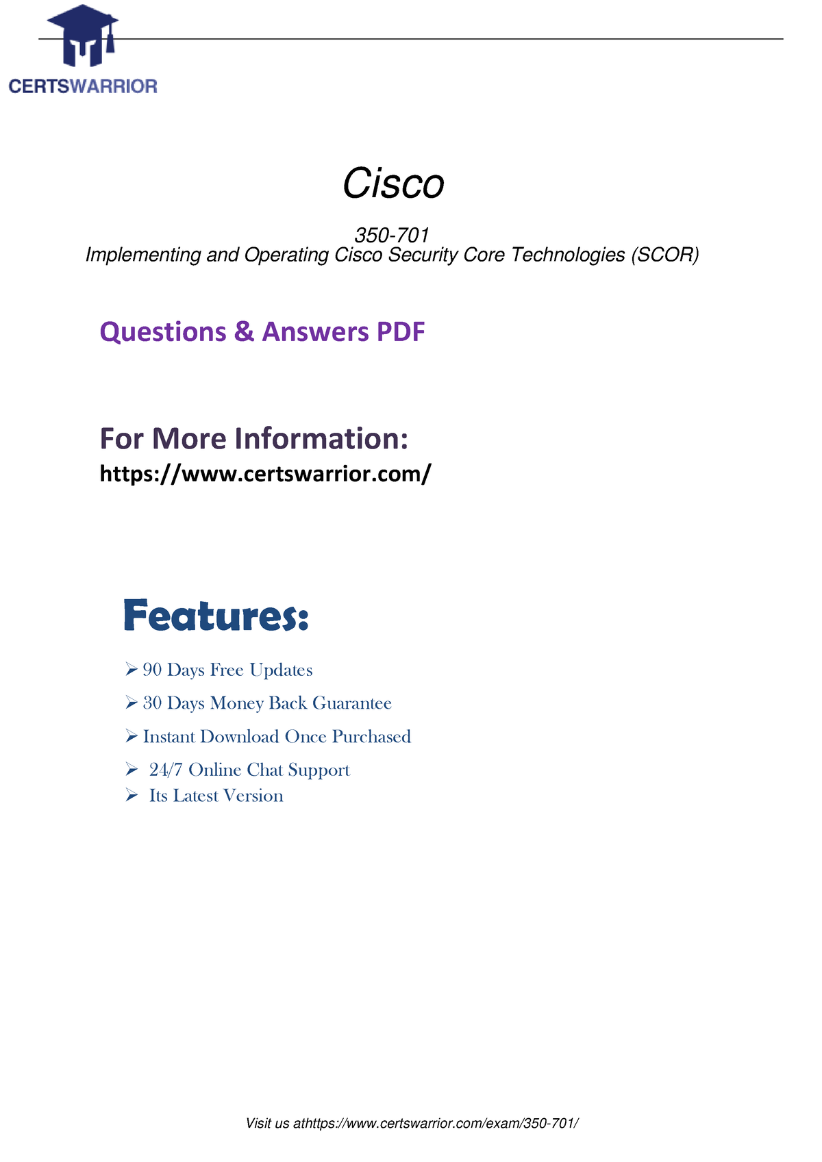 Cisco 350-701 Exam Dumps Collection - Valid 350-701 Test Online