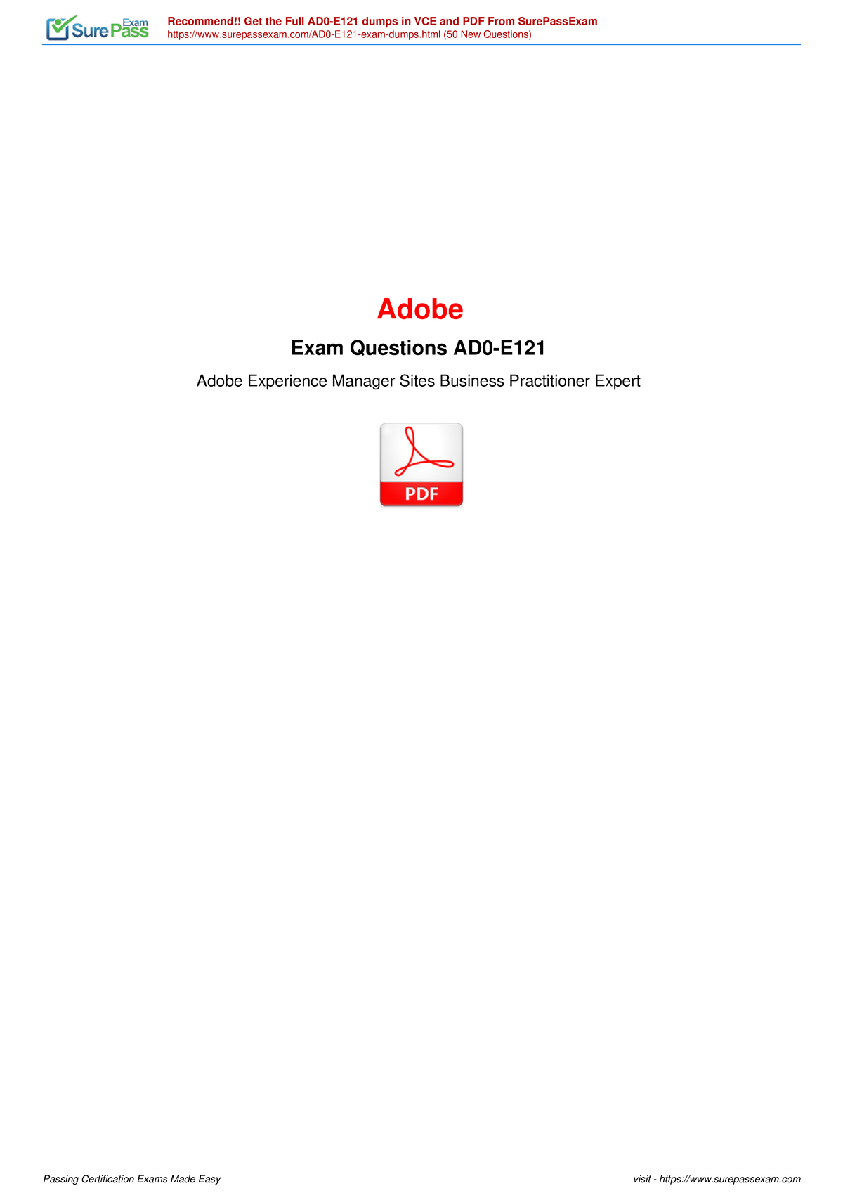 Reliable AD0-E121 Braindumps Sheet - Adobe Valid AD0-E121 Test Materials