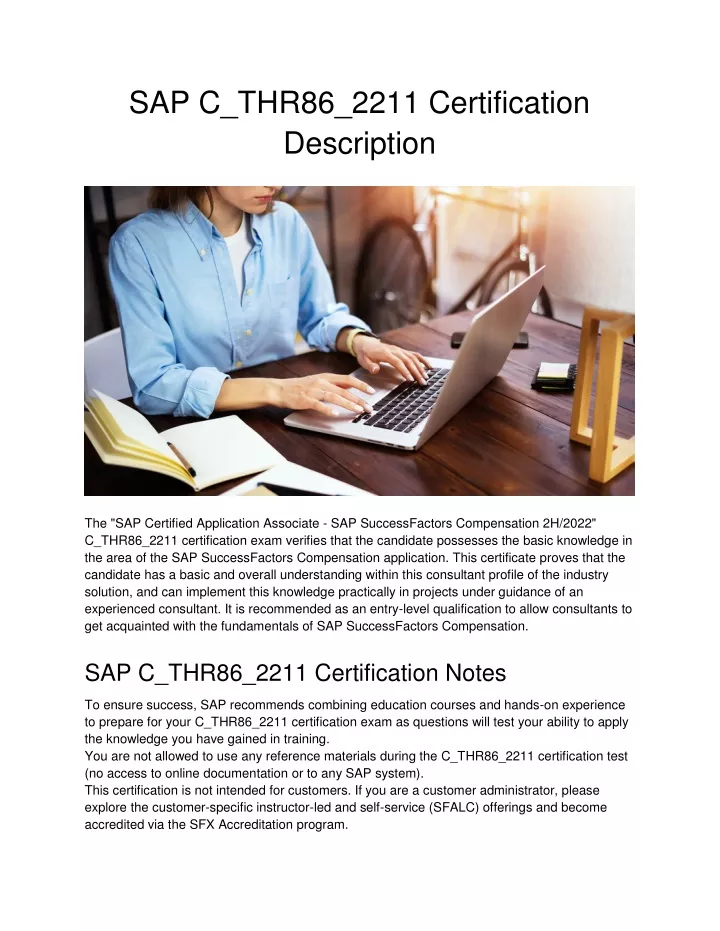 C-THR86-2211 Reliable Study Notes & SAP Latest C-THR86-2211 Dumps Files