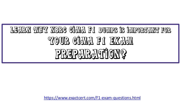 Reliable F1 Test Pass4sure, Reliable F1 Exam Questions