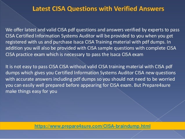 ISACA CISA Detail Explanation & CISA Reliable Mock Test