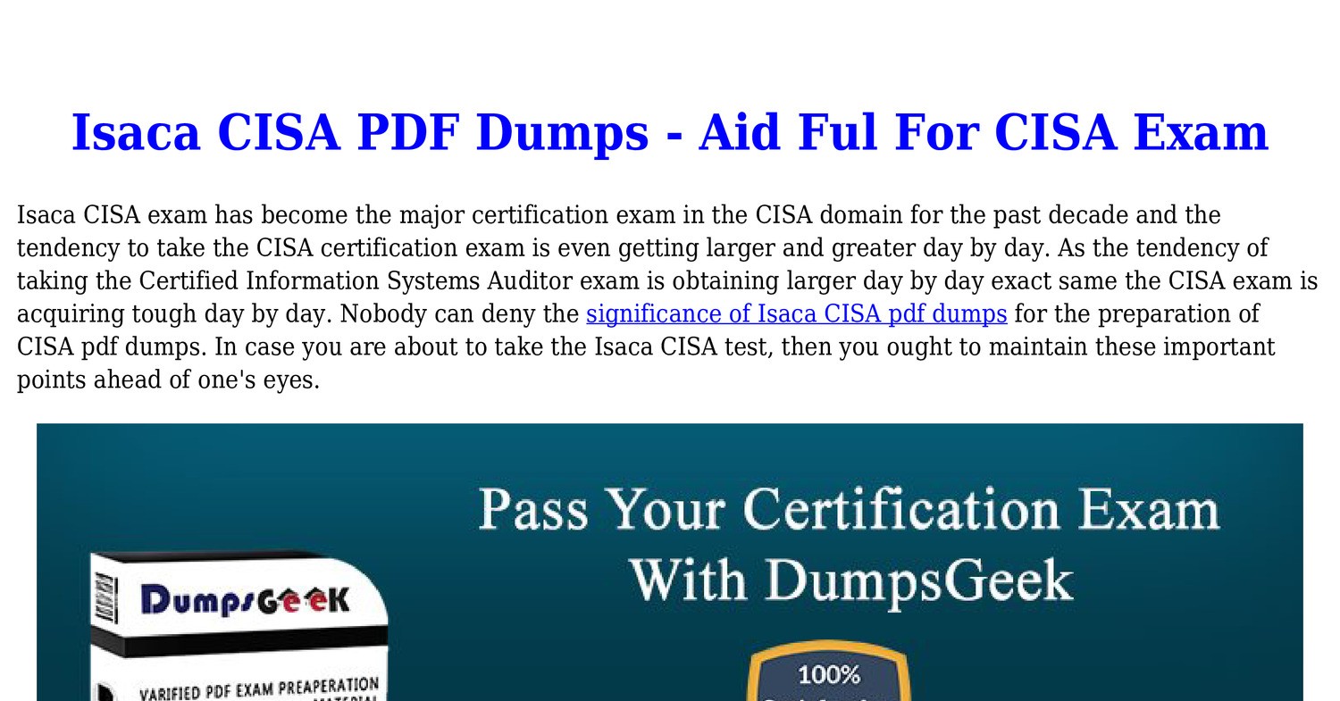 CISA Study Tool, Valid CISA Test Pdf | CISA Online Training