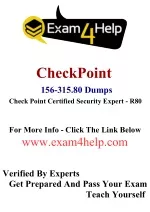 Valid Braindumps 156-315.81 Questions - CheckPoint Exam 156-315.81 Guide