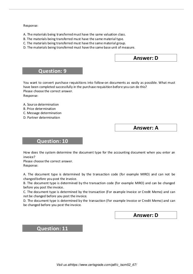 C_TSCM62_67 Practice Test Fee - SAP Practice C_TSCM62_67 Test