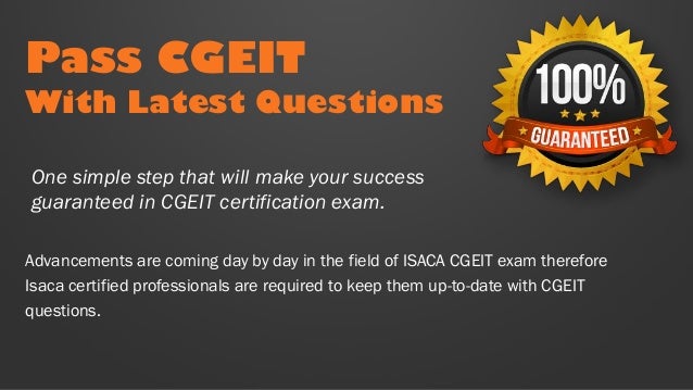 Reliable CGEIT Dumps Sheet - Valid CGEIT Test Questions