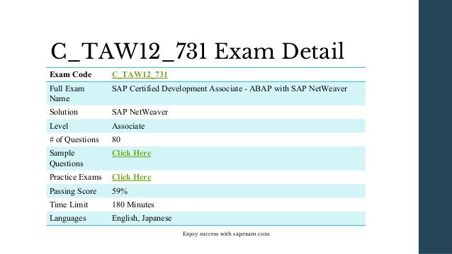 C_TAW12_750 Latest Braindumps Ebook | SAP Latest C_TAW12_750 Training