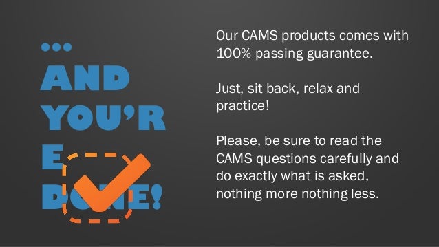 Upgrade CAMS Dumps & Valid CAMS Test Book - Latest CAMS Exam Papers