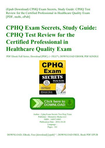 CPHQ Certification Practice & CPHQ New Cram Materials