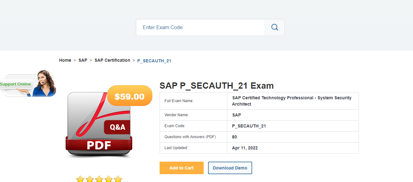 P_SECAUTH_21 Test Dump, SAP Valid Test P_SECAUTH_21 Experience