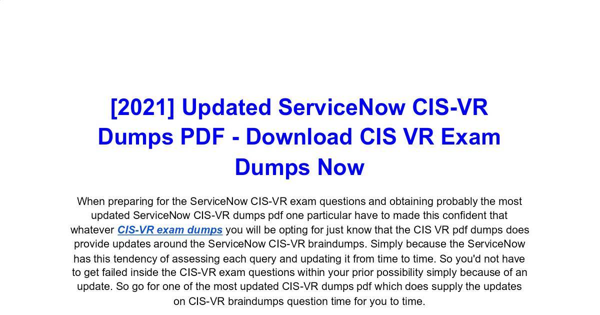 Reliable CIS-VR Exam Braindumps | CIS-VR Test Discount & New CIS-VR Exam Objectives