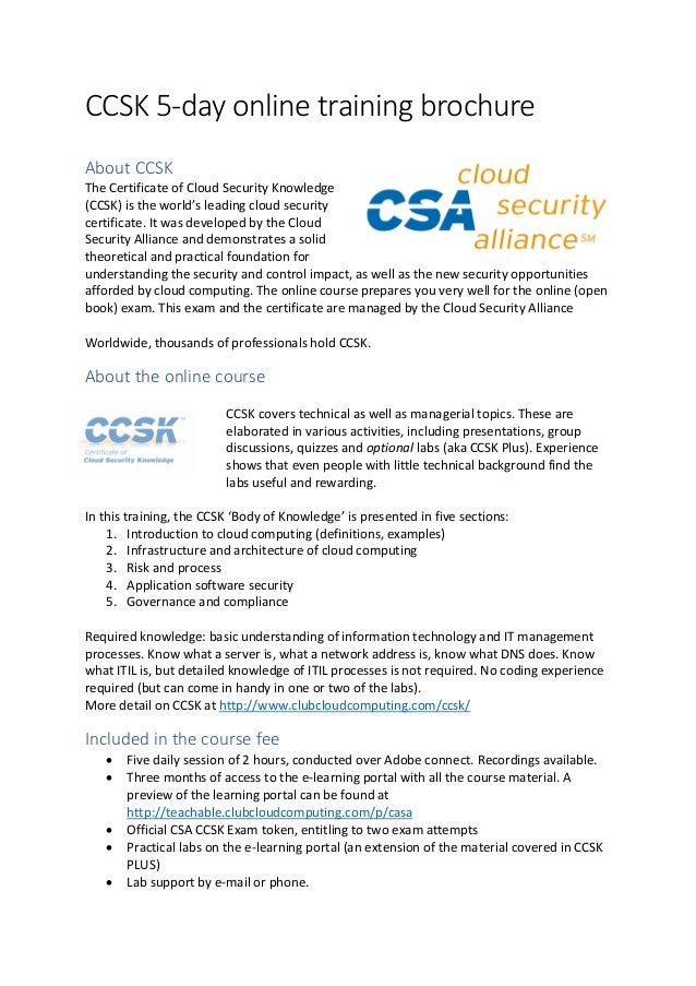 Cloud Security Alliance Sample CCSK Questions Pdf, CCSK Practice Tests