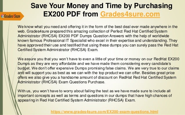 Reliable EX200 Exam Sample, RedHat Top EX200 Questions