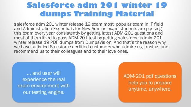 ADM-201 Training Pdf, Salesforce Test ADM-201 Dumps Free | VCE ADM-201 Exam Simulator