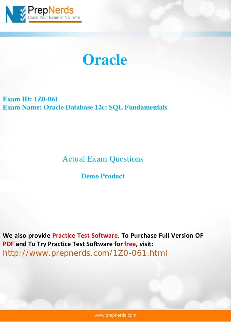 1Z0-083 Latest Test Answers, 1Z0-083 Valid Test Vce Free | 1Z0-083 Valid Test Cram