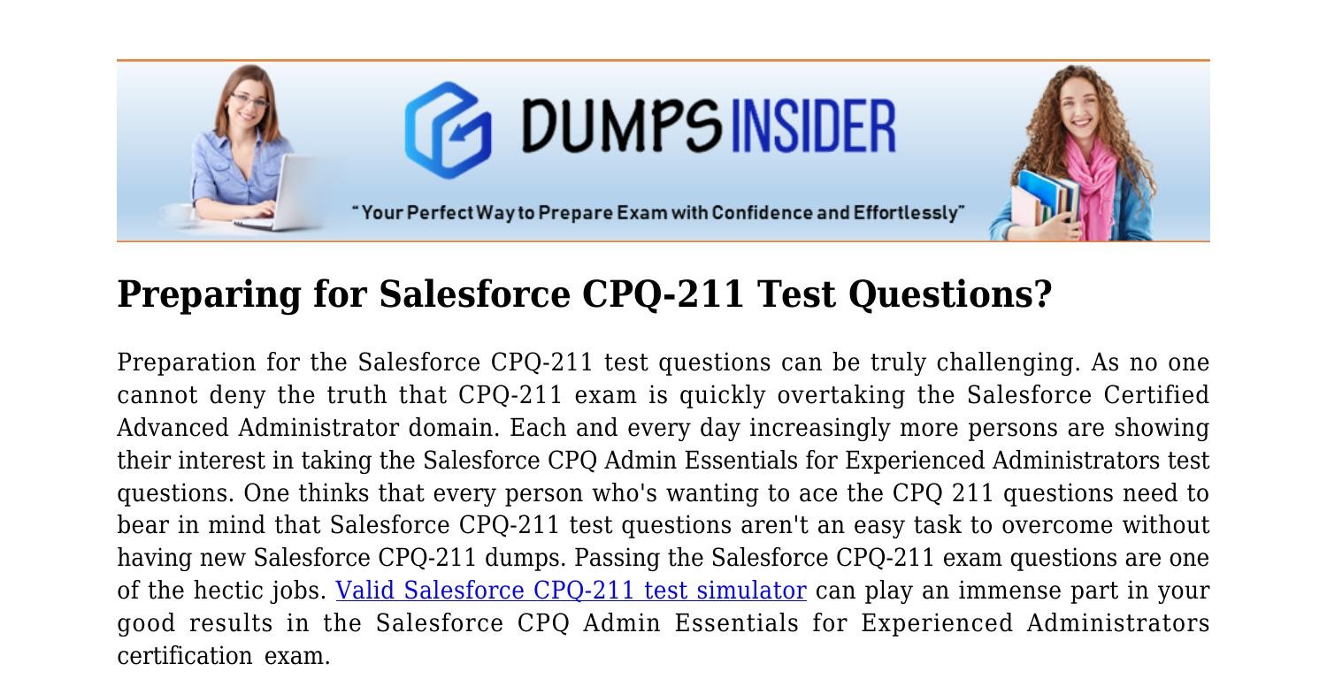 CPQ-301 Test Study Guide, Salesforce CPQ-301 Examcollection