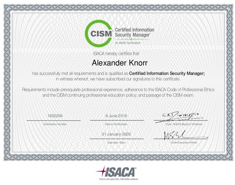 CISM Free Exam - ISACA Accurate CISM Test, CISM Test Certification Cost