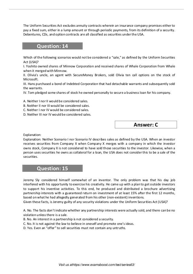 New Soft Series63 Simulations - Reliable Series63 Study Materials