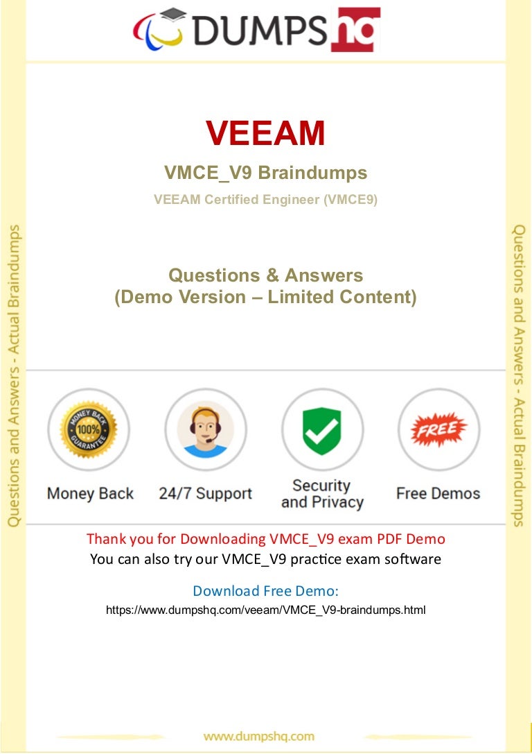 VMCA2022 Exam Questions Vce & Veeam VMCA2022 Authentic Exam Questions