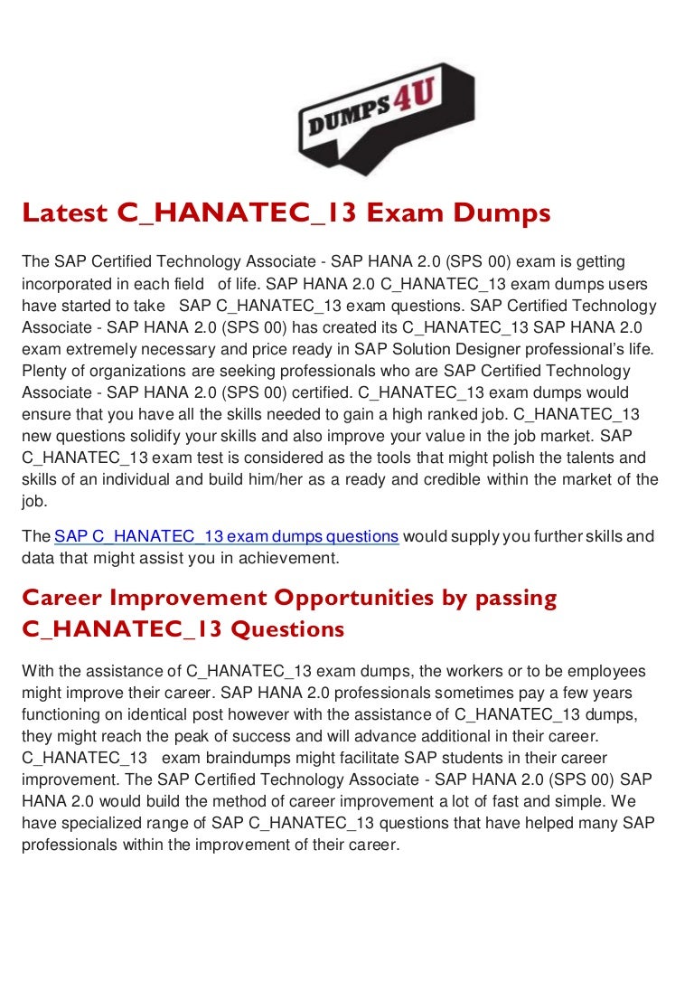 Test C_HANATEC_18 Simulator Free - SAP Exam C_HANATEC_18 Passing Score