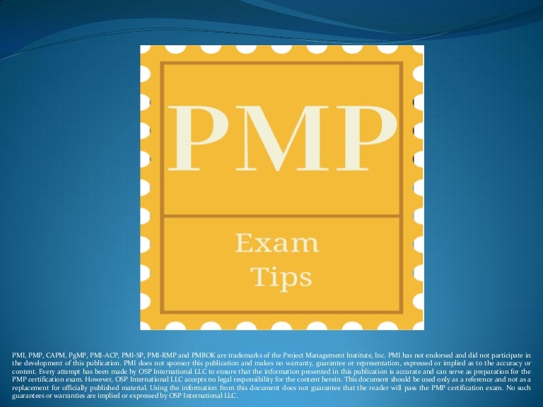 PMI PMP Advanced Testing Engine, Exam PMP Topics