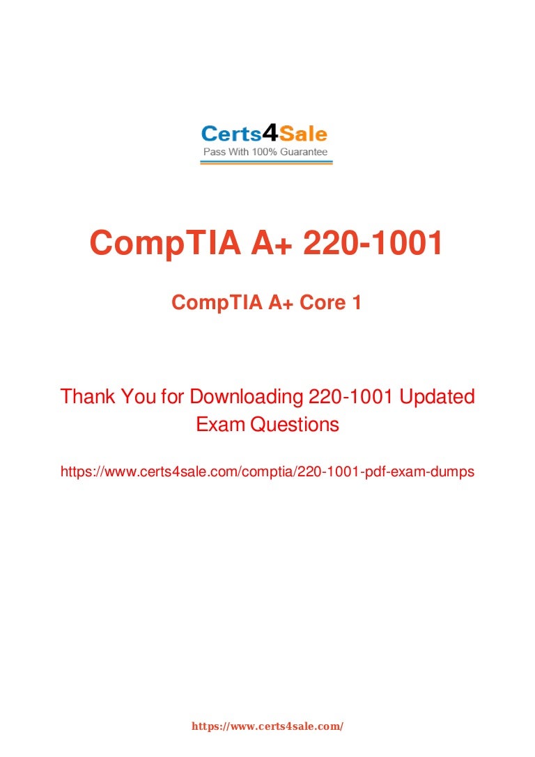 Exam 220-1001 Testking & 220-1001 Valid Exam Experience - 220-1001 Download Pdf